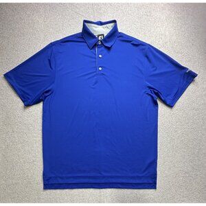 FootJoy Shady Valley Golf Club Polo Shirt Mens Large Performance Stretch Golf